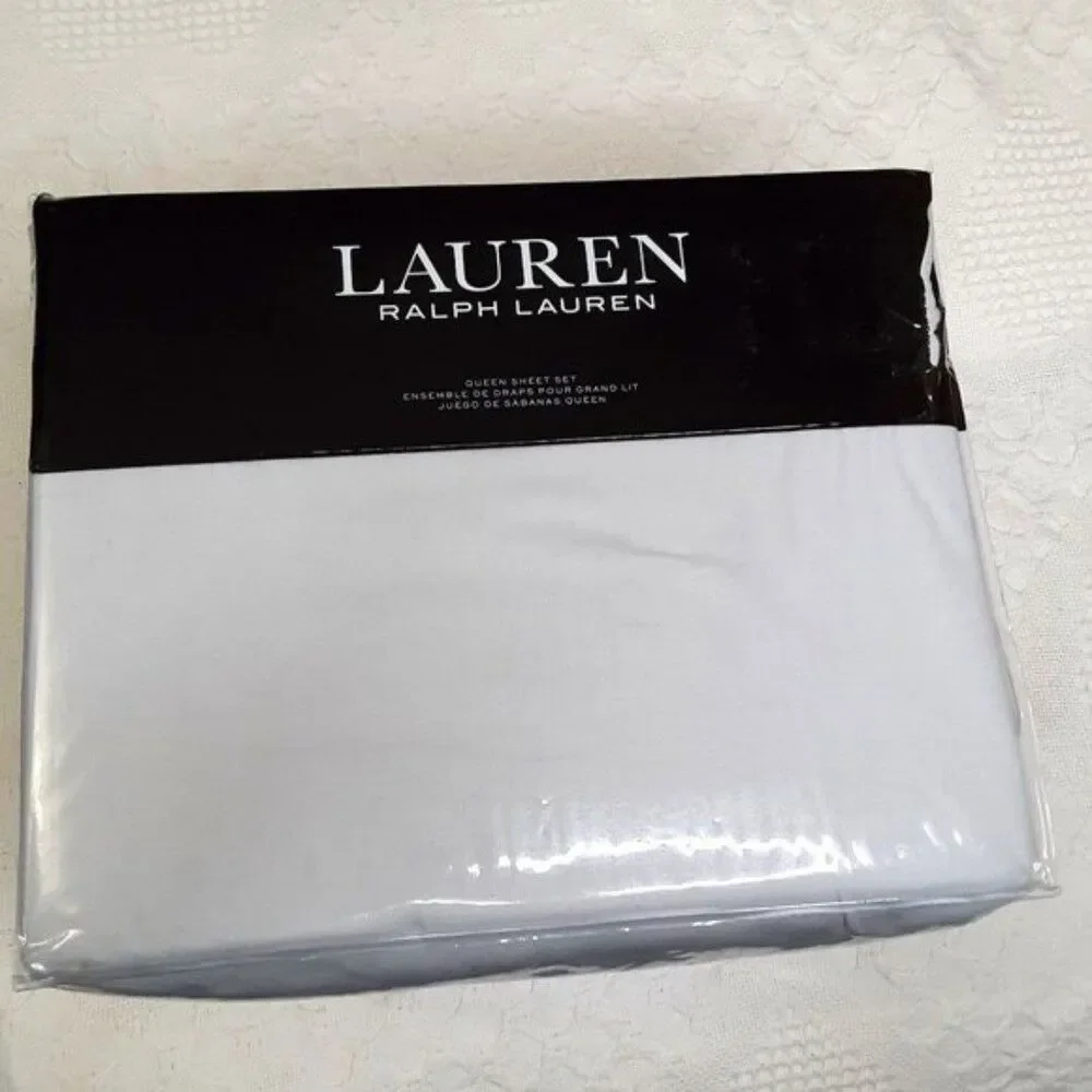 Ralph Lauren - Lauren Flannel Queen Sheet Set (4pcs)